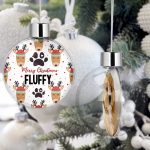 Personalised Pet Christmas Tree Bauble Decorations - Deers & Baubles