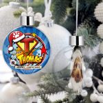 Personalised Pet Christmas Tree Bauble Decorations - Super Hero