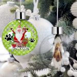 Personalised Pet Christmas Tree Bauble Decorations - Hey There Santa