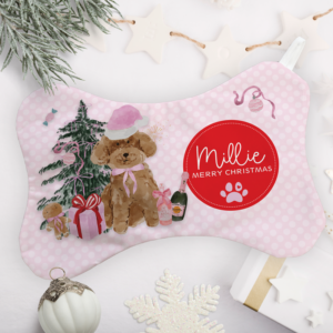 Personalised Pet Christmas Stocking - Princess Pooch