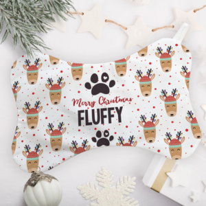 Personalised Pet Christmas Stocking - Deers & Baubles